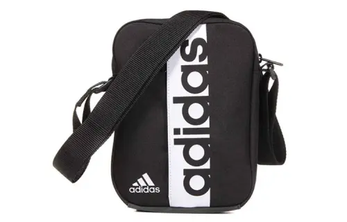 Adidas Polyester Small Square Bag, Shoulder Bag, Crossbody Bag Regular Unisex Black