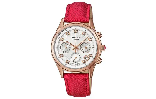 CASIO Women's SHEEN White Watch SHE-5023GL-7B