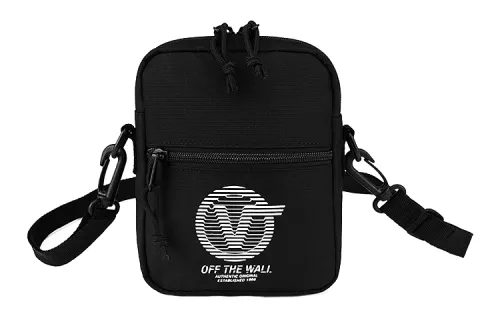 Vans Canvas Shoulder Bag, Crossbody Bag Regular Unisex Black