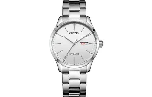 CITIZEN Automatic Mechanical Movement Stainless Steel Strap Watch Men's Watches Silver Dial