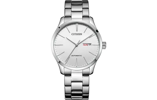 CITIZEN Automatic Mechanical Movement Stainless Steel Strap Watch Men's Watches Silver Dial