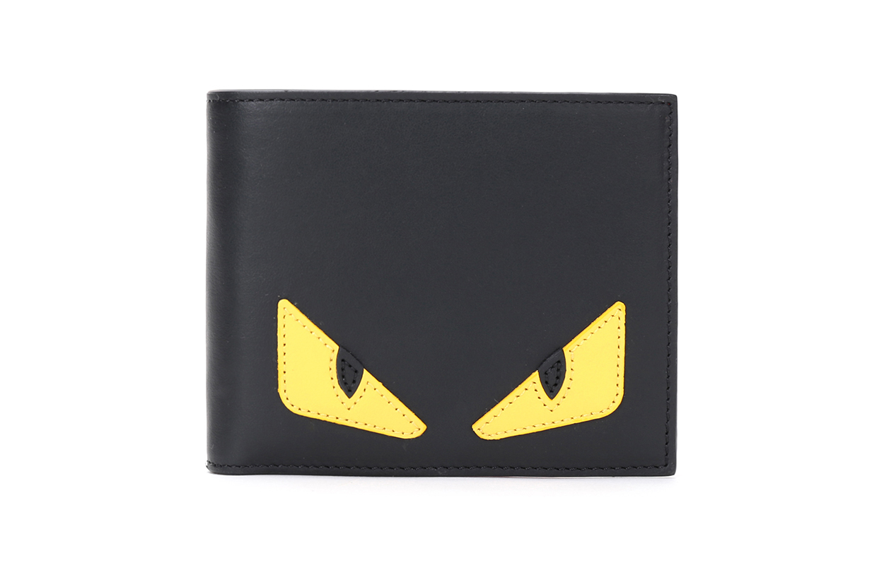 Мужской кошелек Fendi (черно-желтый)