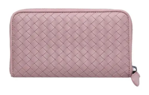 Bottega Veneta Woven Cow Leather Clutch Regular Women's Pink