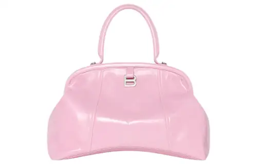 Balenciaga Cow Leather Handbag, Shoulder Bag Large Women's Pink