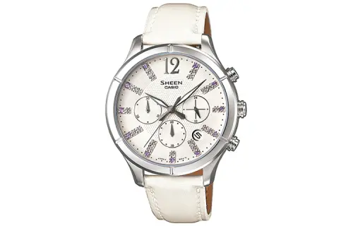 CASIO Women's SHEEN White Watch SHE-5020L-7APR