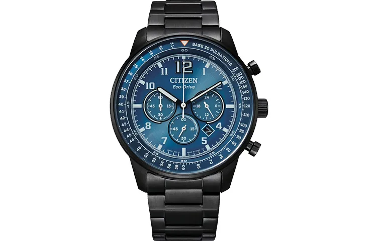CITIZEN Ecology Drive Collection FF Light Powered Quartz Movement Stainless Steel Strap Watch