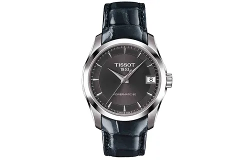 TISSOT Kutu Collection Automatic Mechanical Movement Women's Watch 32mm Black Dial Stainless Steel Case