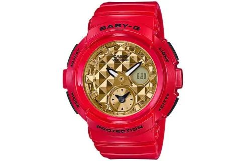 CASIO BABY G Collection Quartz Movement Resin Strap Watch Women's Watch Gold Dial
