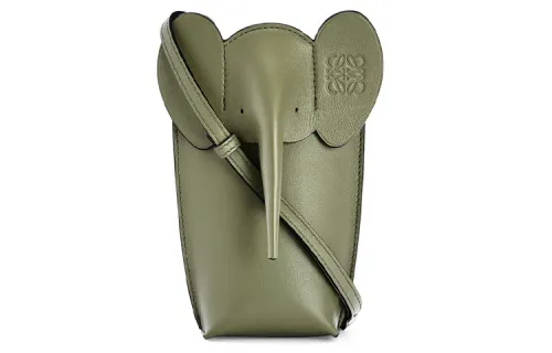 LOEWE Calfskin Handheld Shoulder Bag, Crossbody Bag Women's Avocado Green