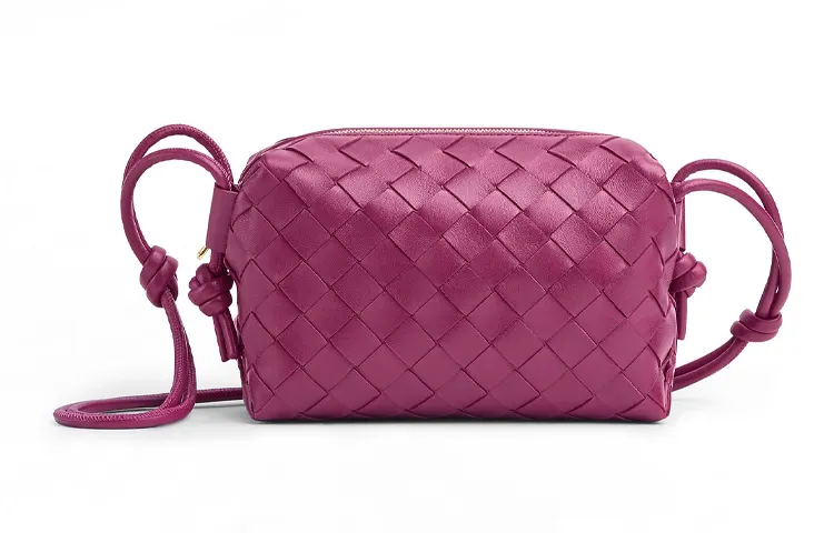 Bottega Veneta Cow Leather Crossbody Bags Mini Women's Vermilion