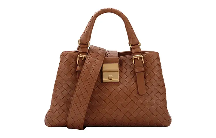 Bottega Veneta Cow Leather One Shoulder Handbag Women's Brown