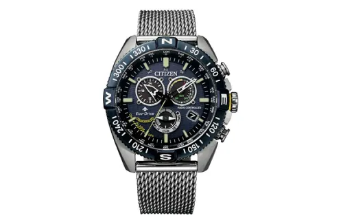 CITIZEN PROMASTER Light Powered Quartz Movement Stainless Steel Strap Watch Men's Watches Black Dial