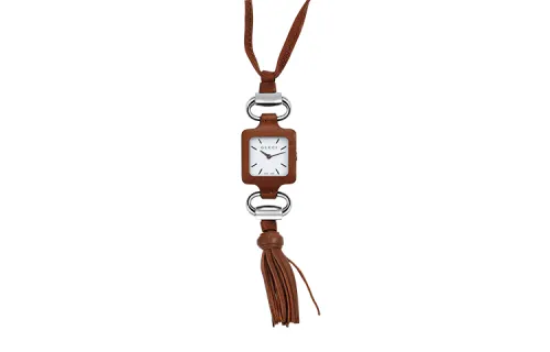 GUCCI 1921 Wrist Watches Quartz Movement Leather Strap White Dial Women's Watch