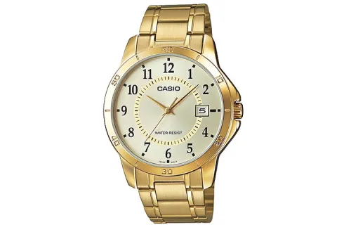 CASIO Men Standard Series Gold Watch MTP-V004G-9B