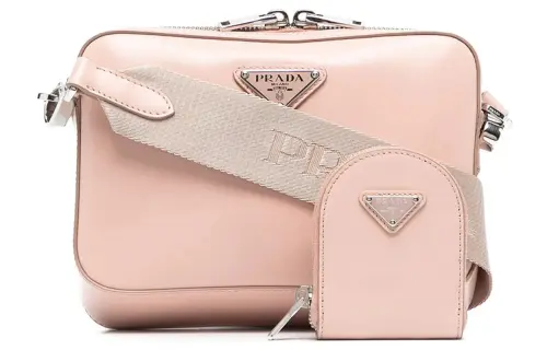 PRADA Leather Crossbody Bag, Shoulder Bag, Handbag Women's Pink