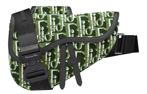 DIOR Saddle Cow Leather Saddle Bag, One Shoulder, Crossbody Bag, Treasure Men's Olive Green