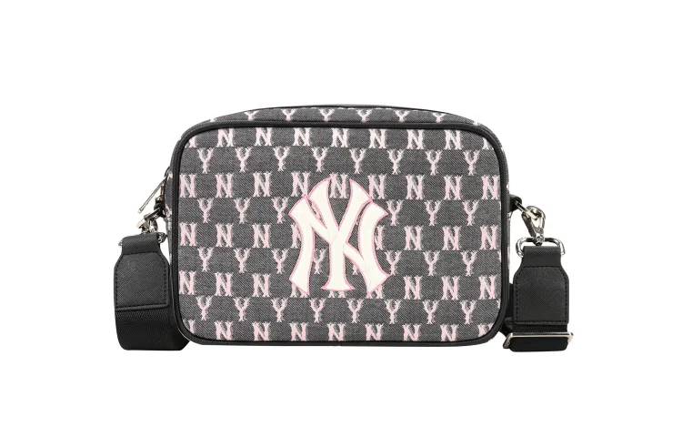 MLB Monogram Polyester Combo Bag, Shoulder Bag, Crossbody Bag Regular Women's Gray