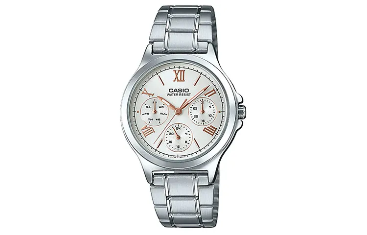 CASIO Women's Standard Series Silver Watch LTP-V300D-7A2