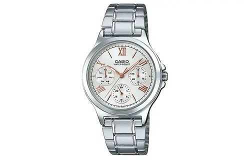 CASIO Women's Standard Series Silver Watch LTP-V300D-7A2