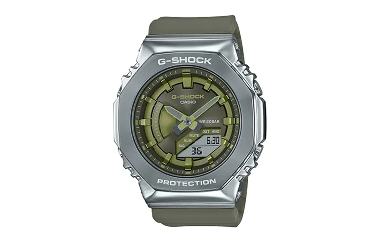 CASIO Women's Full Metal Series Green Watch GM-S2100-3APR