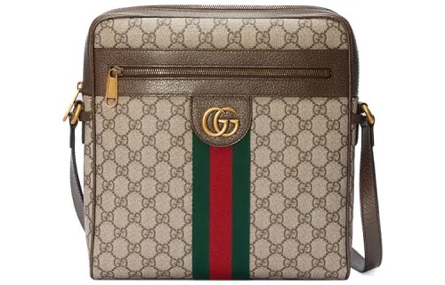 GUCCI Ophidia GG Messenger Bag Medium Beige/Ebony