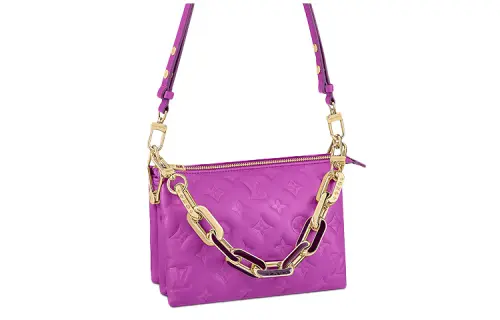 LOUIS VUITTON Coussin Bb Monogram Embossed Orchid