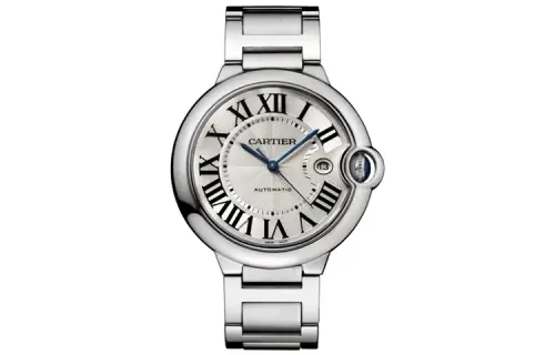 CARTIER Blue Balloon Collection Automatic Mechanical Movement Men's Watches Watch 42.1mm White Dial