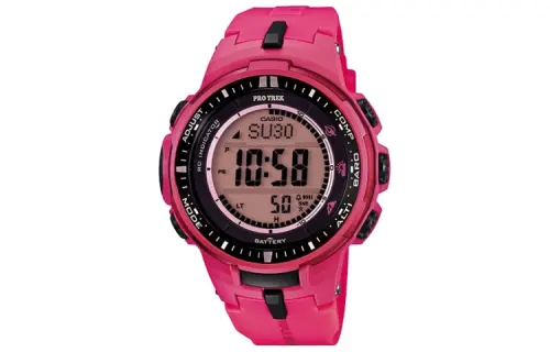 CASIO Men PRO TREK Pink Watch PRW-3000-4B