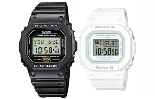 CASIO Unisex Pair Table Series Gray Watch
