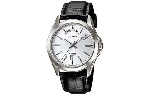 CASIO Men Standard Series 45mm Silver Watch MTP-1370L-7A