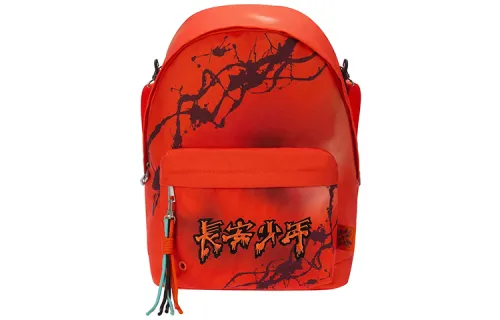 Li Ning Polyester Shoulder Bag Backpack Regular Unisex Neon Bright Orange
