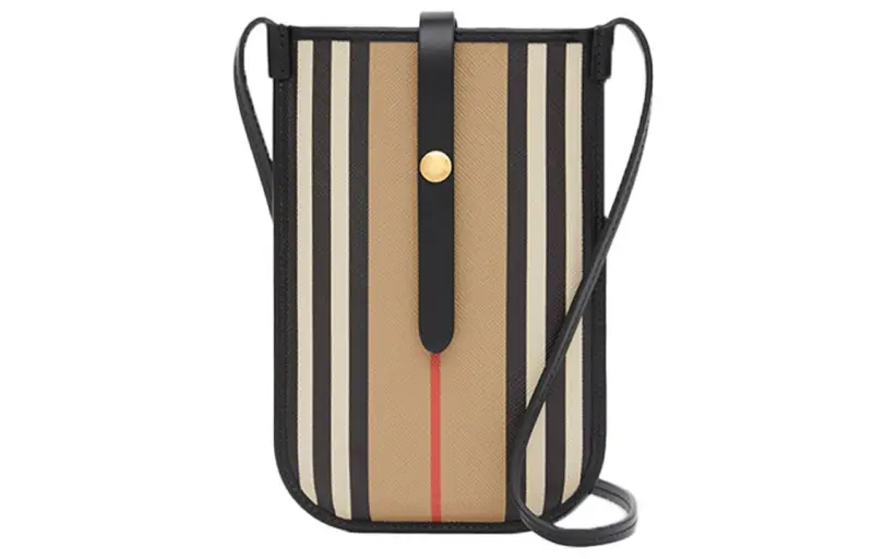 Burberry Eco Friendly Canvas Bag With Cell Phone Pouch Regular Unisex Archive Beige