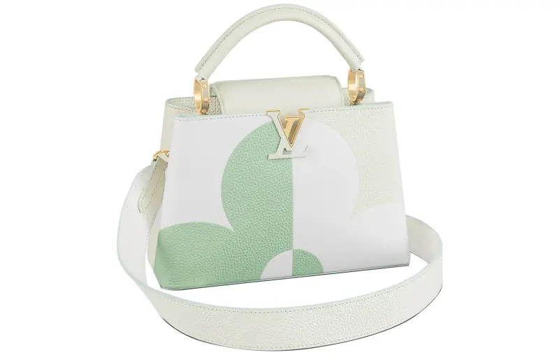 LOUIS VUITTON Capucines Taurillon Leather One Shoulder Handbag Women's Jadeite Green