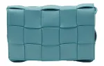 Bottega Veneta Sheepskin Shoulder Bag, Crossbody Bag Women's Oil Paintings Blue