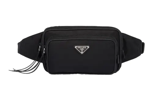 PRADA Fabric Fanny Pack Regular Women's Black