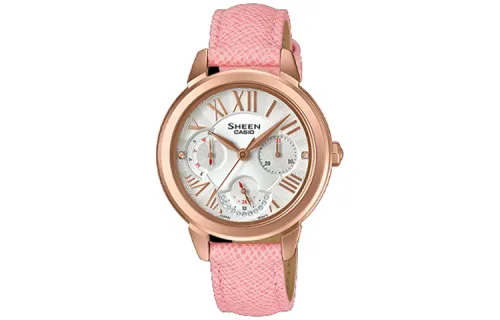 CASIO Women's SHEEN Silver Watch SHE-3059PGL-7A