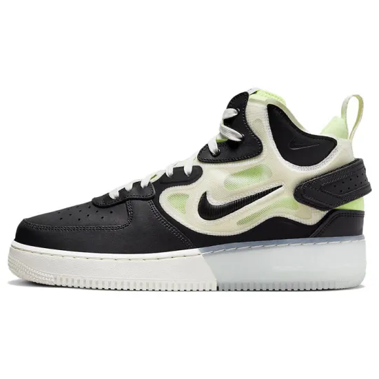 Nike Air Force 1 React Mid Black Sail Ghost Green
