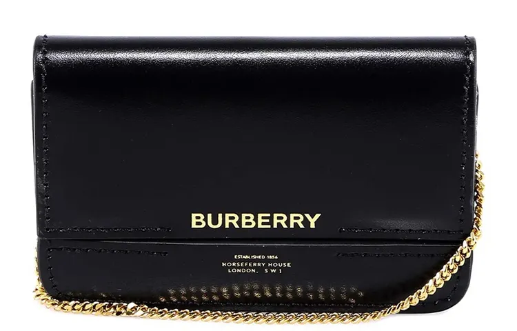 Burberry Cow Leather Crossbody Bag, Shoulder Bag Women's Black