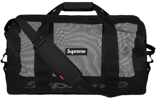 Supreme Mesh Gym Bag Handbag Regular Unisex Black