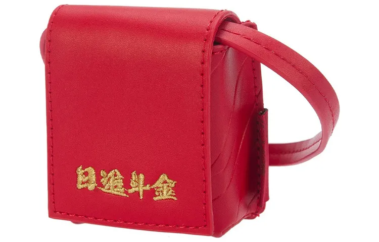 Li Ning Sports Life Collection Polyester One Shoulder Crossbody Earphone Case Regular Unisex Red