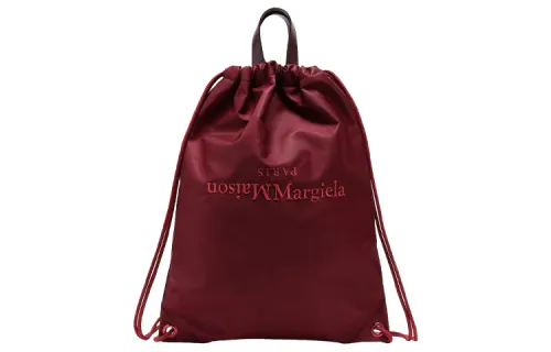 Maison Margiela Nylon Backpack Men's Burgundy