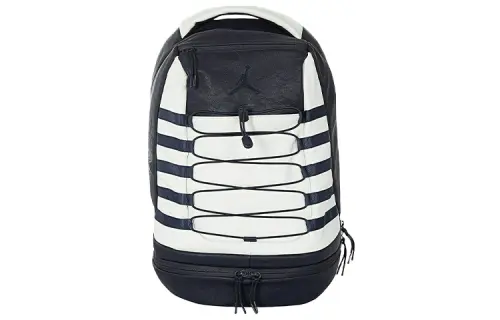 Jordan Artificial Leather Basketball Bag Backpack Large Unisex Obsidian/White Marine Blue