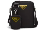 PRADA Nylon Crossbody Bag Men's Black