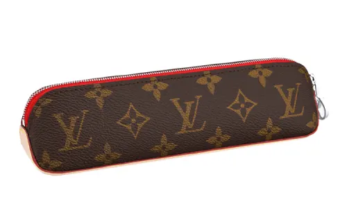 LOUIS VUITTON Pencil Pouch Elizabeth Monogram Red
