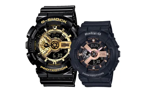 CASIO Unisex Pair Table Series Black Watch