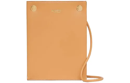 Burberry Leather Storage Bag Shoulder Bag Women's Warm Sand
