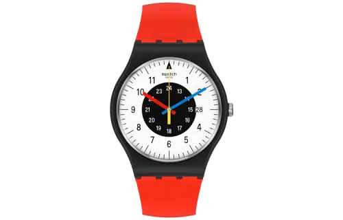 SWATCH Unisex 34mm White Watch S032B401