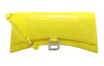 Balenciaga Metal Accessories Cow Leather Shoulder Bag Women's Yellow