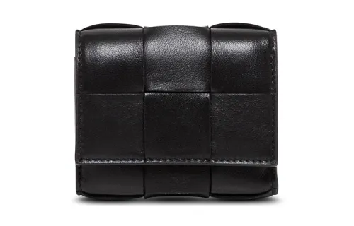 Bottega Veneta Bottega Veneta Luggage Collection Classic Leather Wallet Women's Black