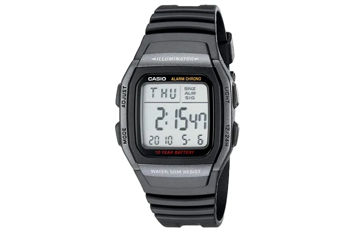 CASIO Men DIGITAL Series White Watch W-96H-1BVDF